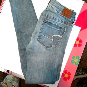 American Eagle SuperSuperstretch skinny jeans sz 0